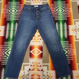 Madewell Perfect Vintage Button-front Jeans, sz 26